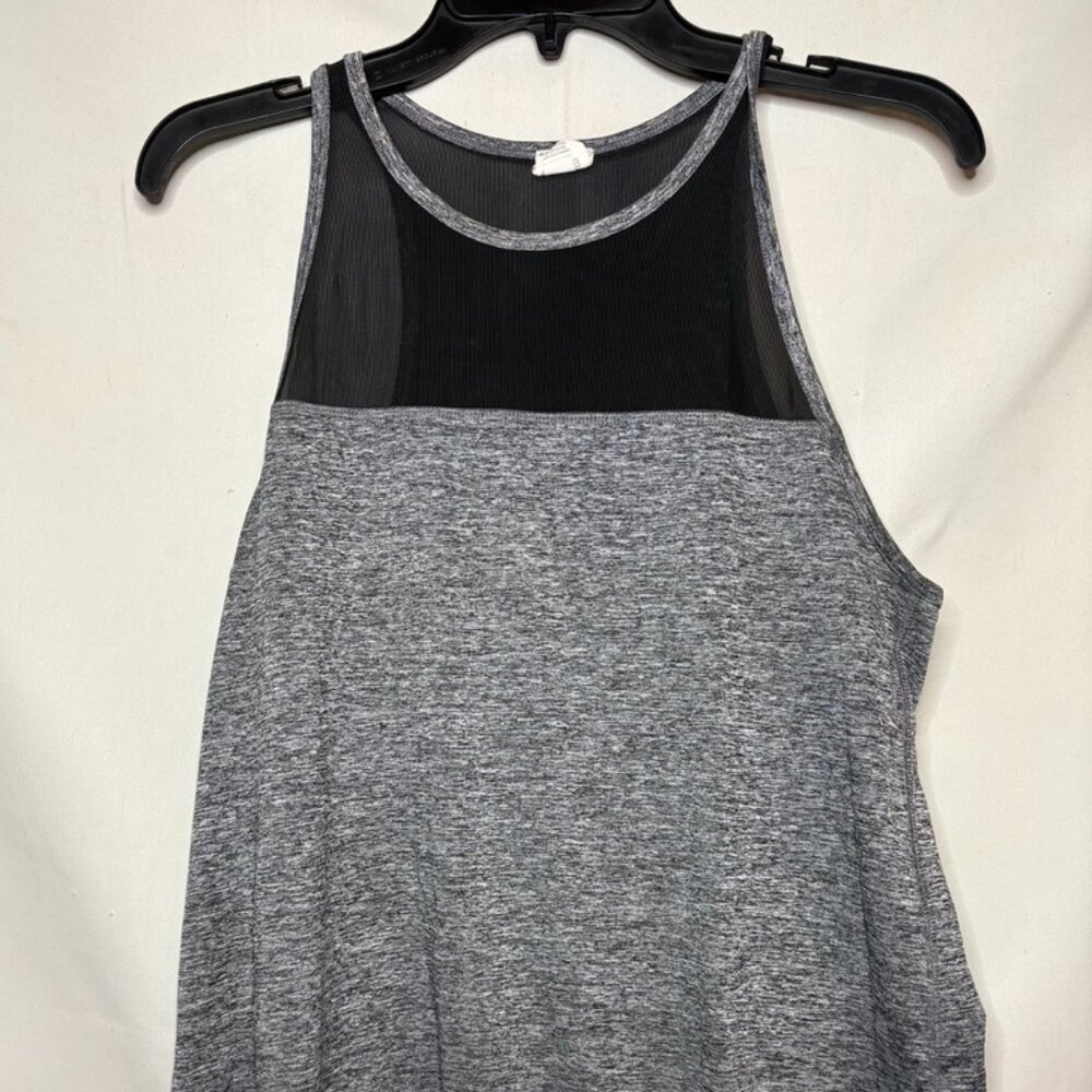 Women's Champion Duo-dry Size M - Sleeveless Black & Gray Elastic Waist Top